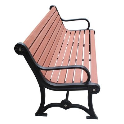 Cast iron bench legs and recycled plastic slats outdoor park benches wooden park long bench chair